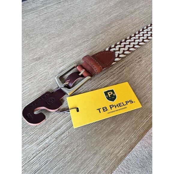 TB Phelps NWT Braided Belt Men’s Size 42 - Picture 5 of 8